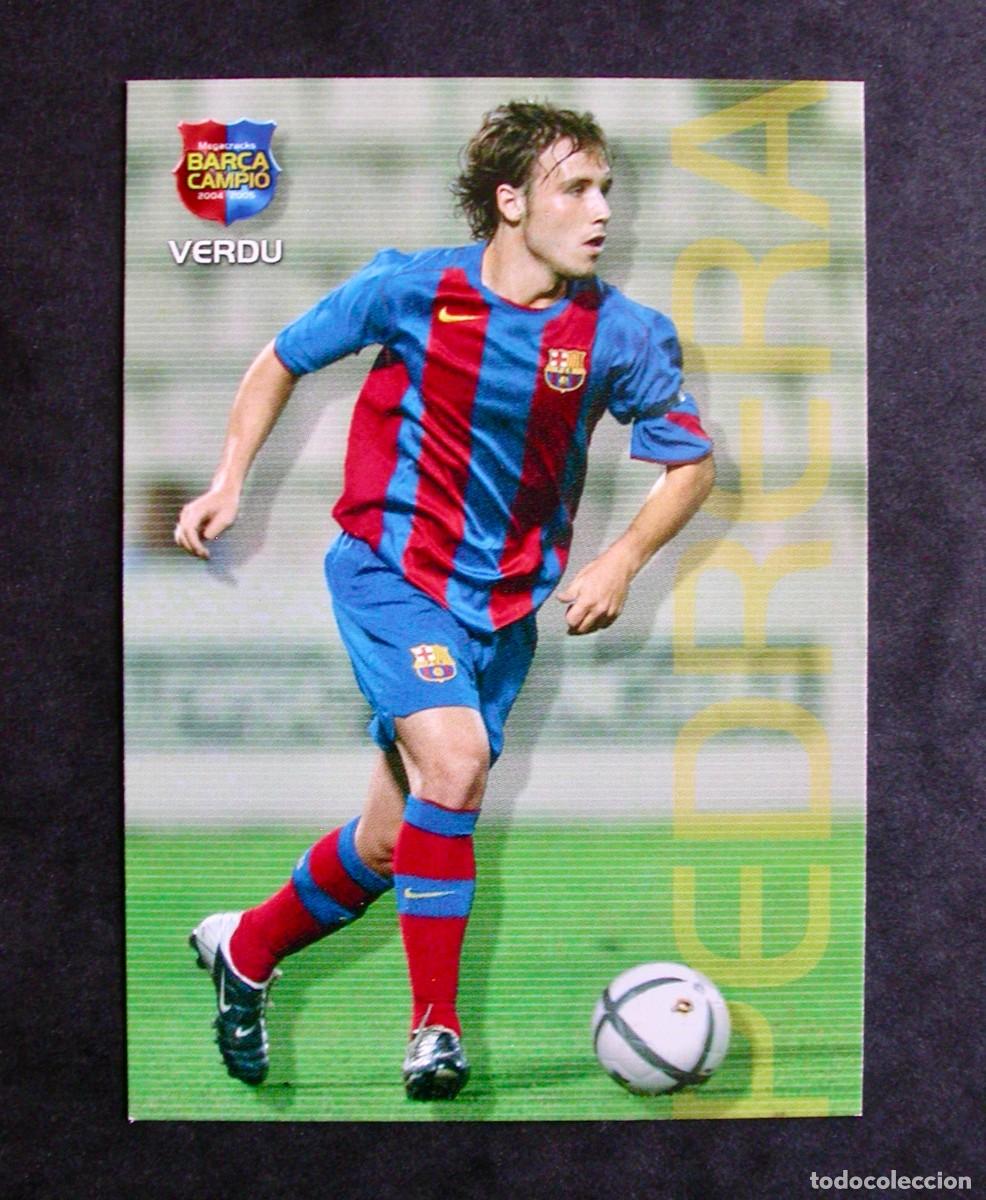 Cromos de f&uacute;tbol: 123 VERD&Uacute; / FC BARCELONA / MEGACRACKS BAR&Ccedil;A CAMPI&Oacute; 2004-2005 04-05 / PANINI