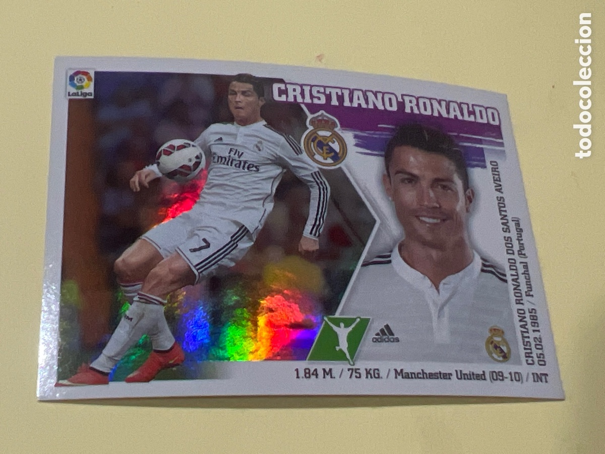 Cromos de f&uacute;tbol: C9183. ESTE 2015 2016 PANINI N&ordm; 19 CRISTIANO RONALDO (REAL MADRID) - CROMO LIGA 15 16