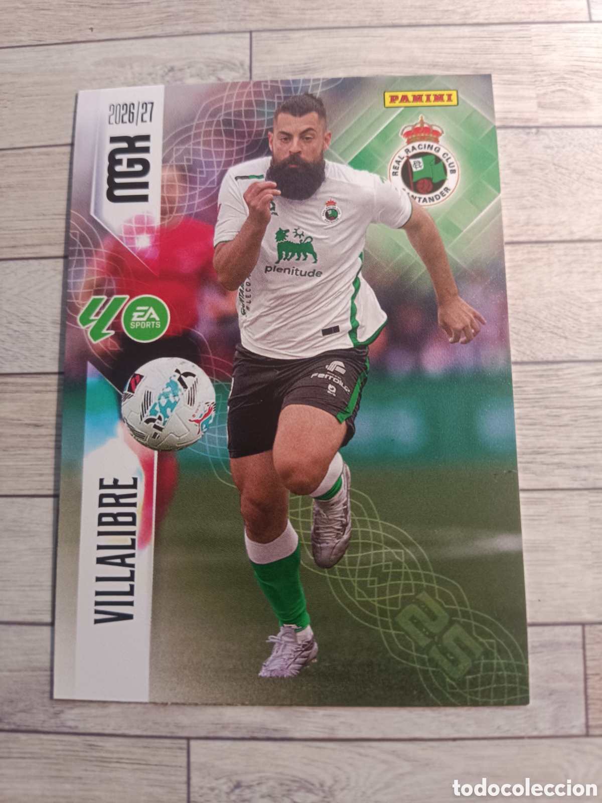Cromos de f&uacute;tbol: 287 VILLALIBRE RACING DE SANTANDER MEGACRACKS MGK 26 27 PANINI 2026 2027