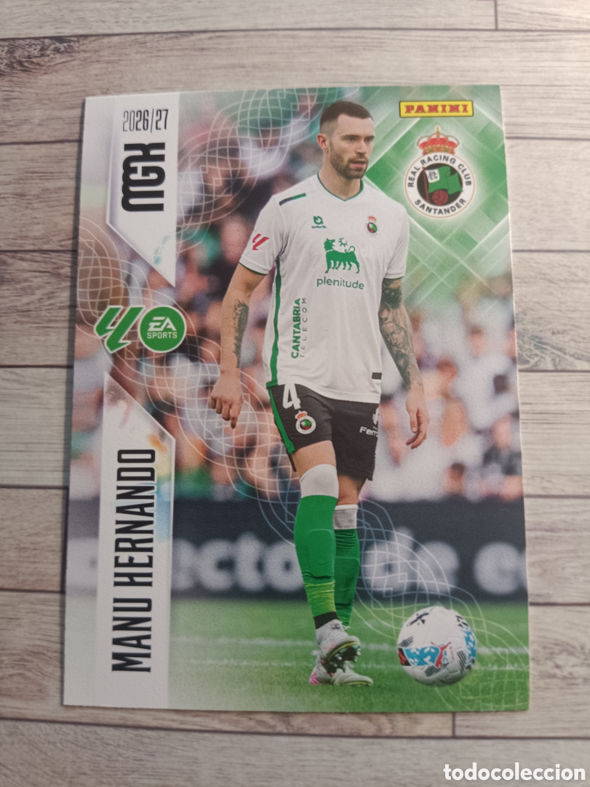 Cromos de f&uacute;tbol: 278 MANU HERNANDO RACING DE SANTANDER MEGACRACKS MGK 26 27 PANINI 2026 2027