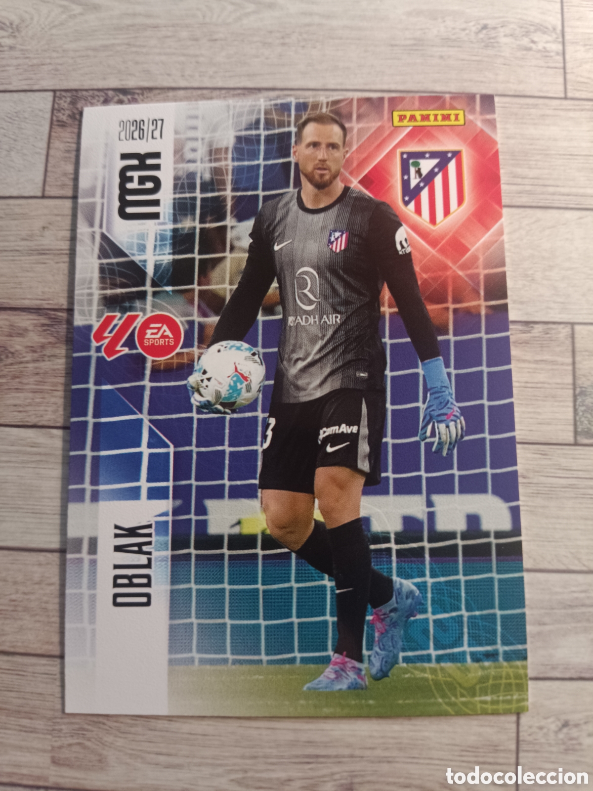 Cromos de f&uacute;tbol: 56 OBLAK ATLETICO DE MADRID MEGACRACKS MGK 26 27 PANINI 2026 2027
