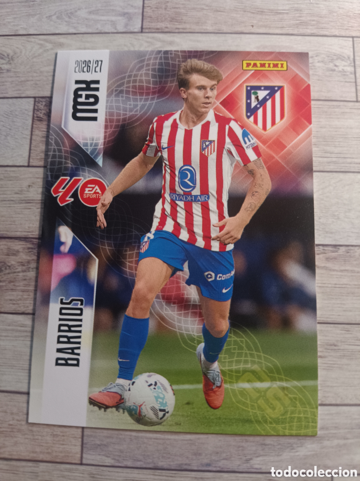 Cromos de f&uacute;tbol: 65 BARRIOS ATLETICO DE MADRID MEGACRACKS MGK 26 27 PANINI 2026 2027