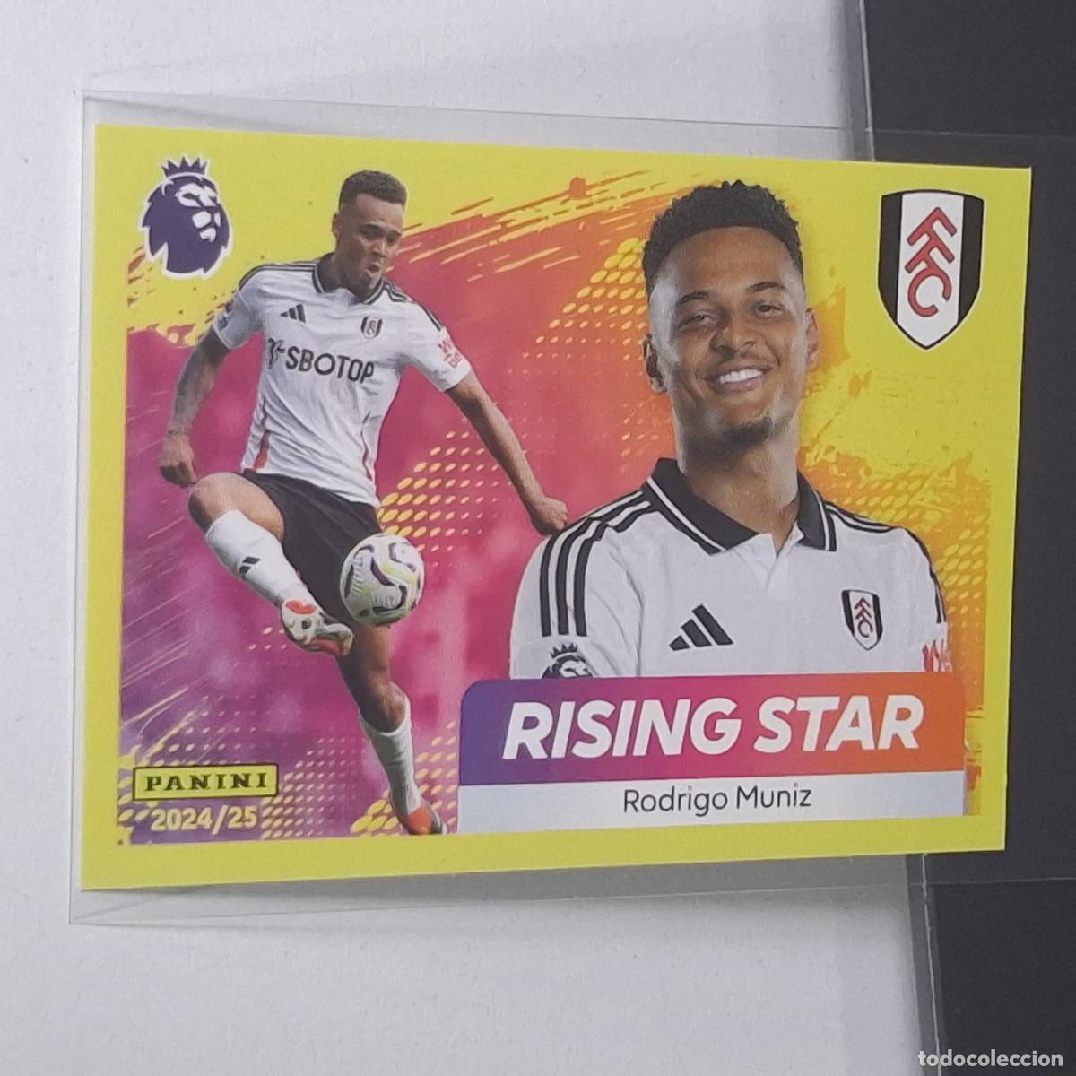 Cromos de f&uacute;tbol: B56 277 RODRIGO MUNIZ RISING STAR FULHAM STICKER PANINI PREMIER LEAGUE 24 25 2024 2025