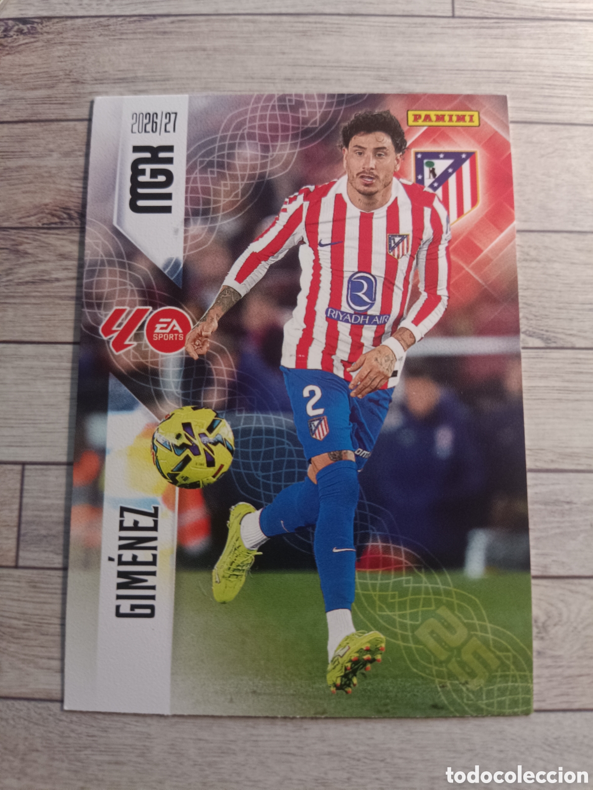 Cromos de f&uacute;tbol: 61 GIMENEZ ATLETICO DE MADRID MEGACRACKS MGK 26 27 PANINI 2026 2027
