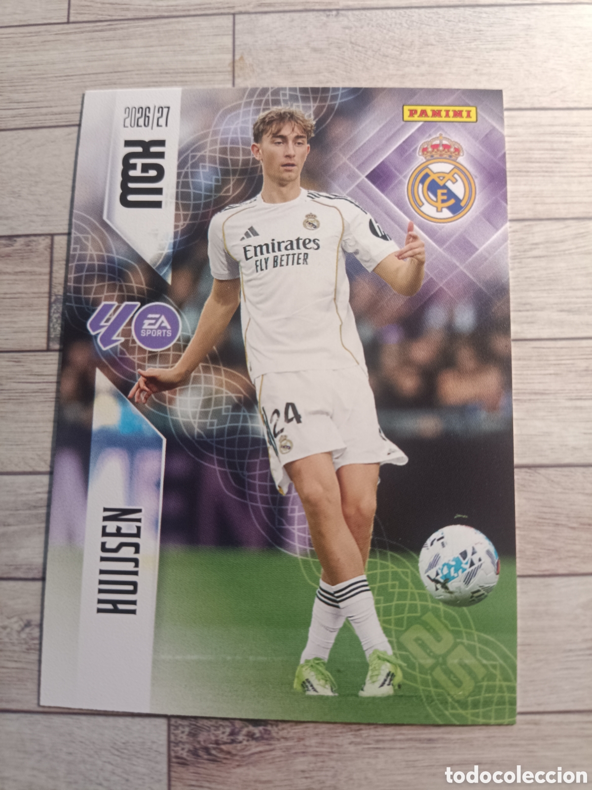Cromos de f&uacute;tbol: 222 HUIJSEN REAL MADRID MEGACRACKS MGK 26 27 PANINI 2026 2027