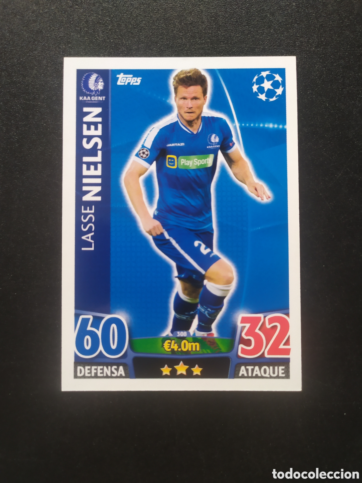 Cromos de f&uacute;tbol: UEFA Champions match attax topps 2015 2016 15 16 Nielsen n&deg; 308 Genk