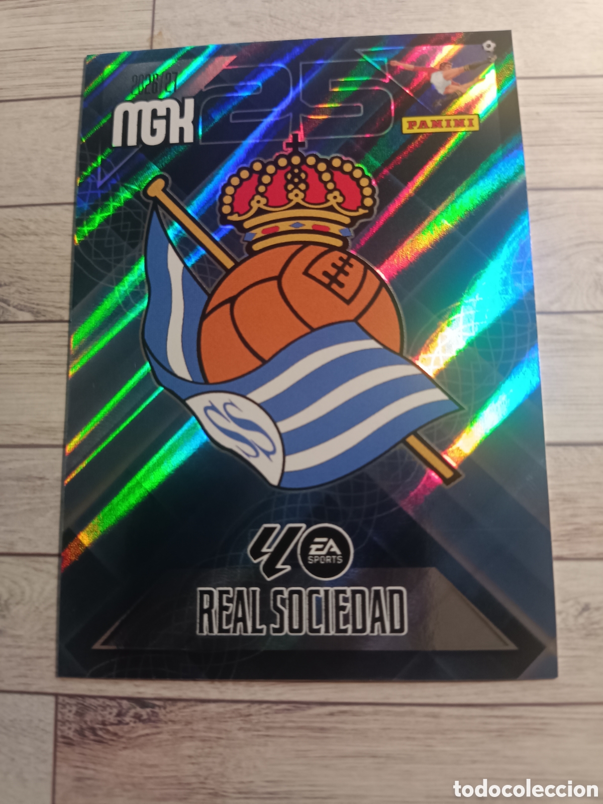 Cromos de f&uacute;tbol: 307 ESCUDO REAL SOCIEDAD MEGACRACKS MGK 26 27 PANINI 2026 2027