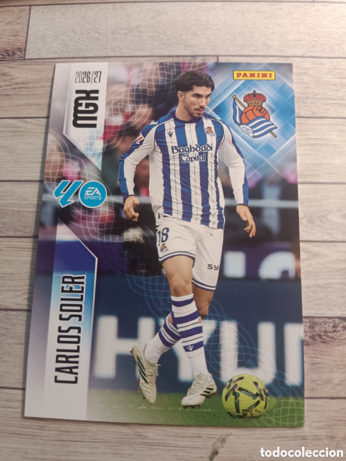 Cromos de f&uacute;tbol: 319 CARLOS SOLER REAL SOCIEDAD MEGACRACKS MGK 26 27 PANINI 2026 2027