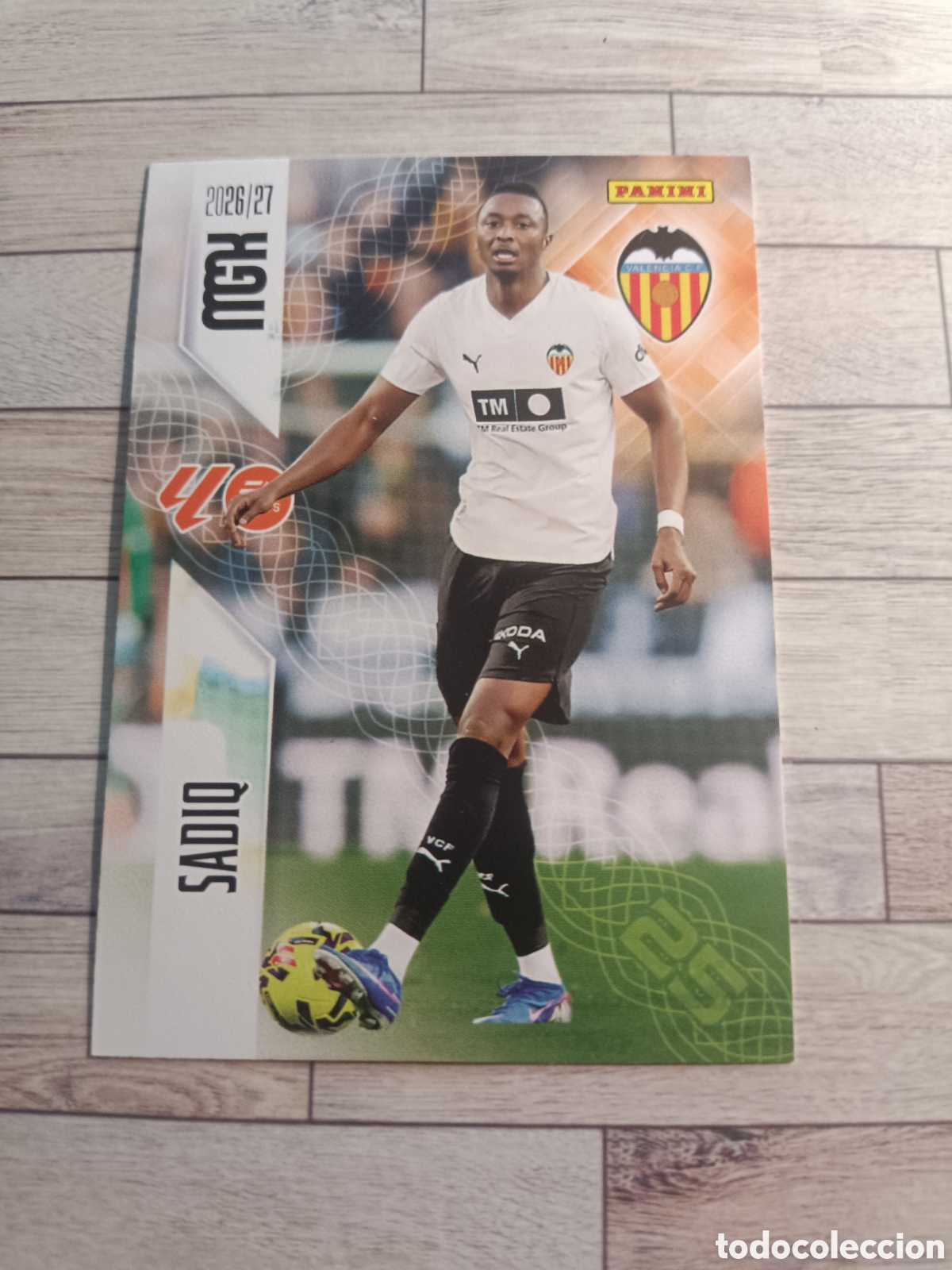 Cromos de f&uacute;tbol: 360 SADIQ VALENCIA MEGACRACKS MGK 26 27 PANINI 2026 2027