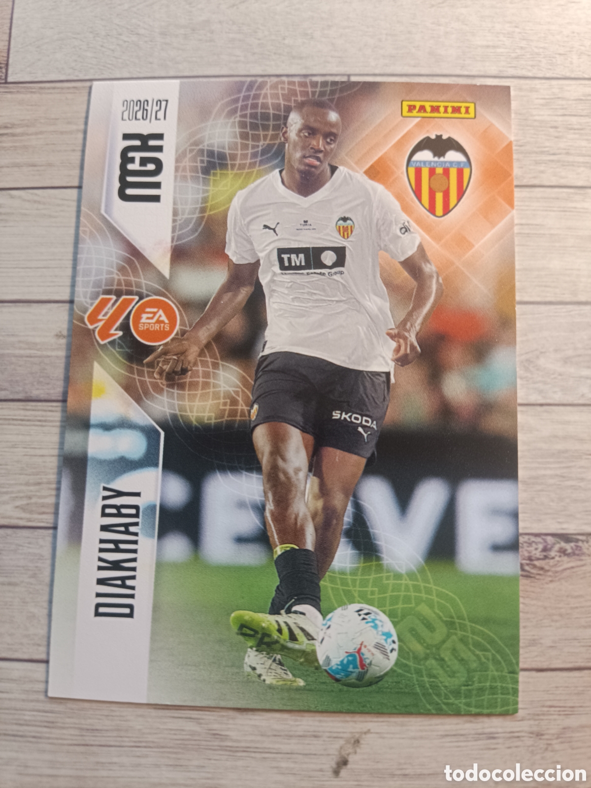Cromos de f&uacute;tbol: 347 DIAKHABY VALENCIA MEGACRACKS MGK 26 27 PANINI 2026 2027