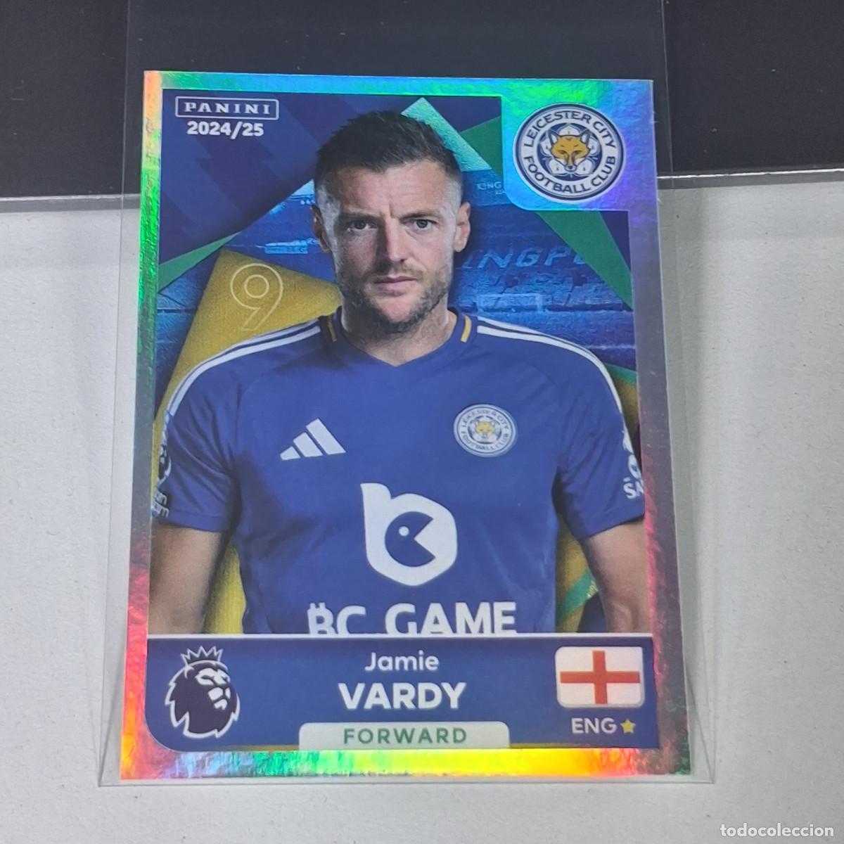 Cromos de f&uacute;tbol: B57 365 JAMIE VARDY CAPTAIN LEICESTER CITY STICKER PANINI PREMIER LEAGUE 24 25 2024 2025