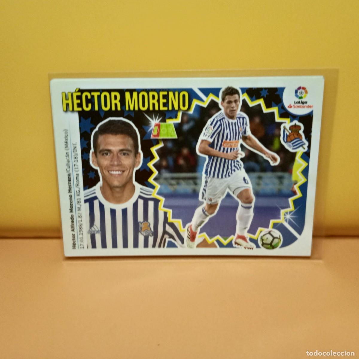 Cromos de f&uacute;tbol: EDICIONES ESTE 2018 2019 18 19 REAL SOCIEDAD H&Eacute;CTOR MORENO 6