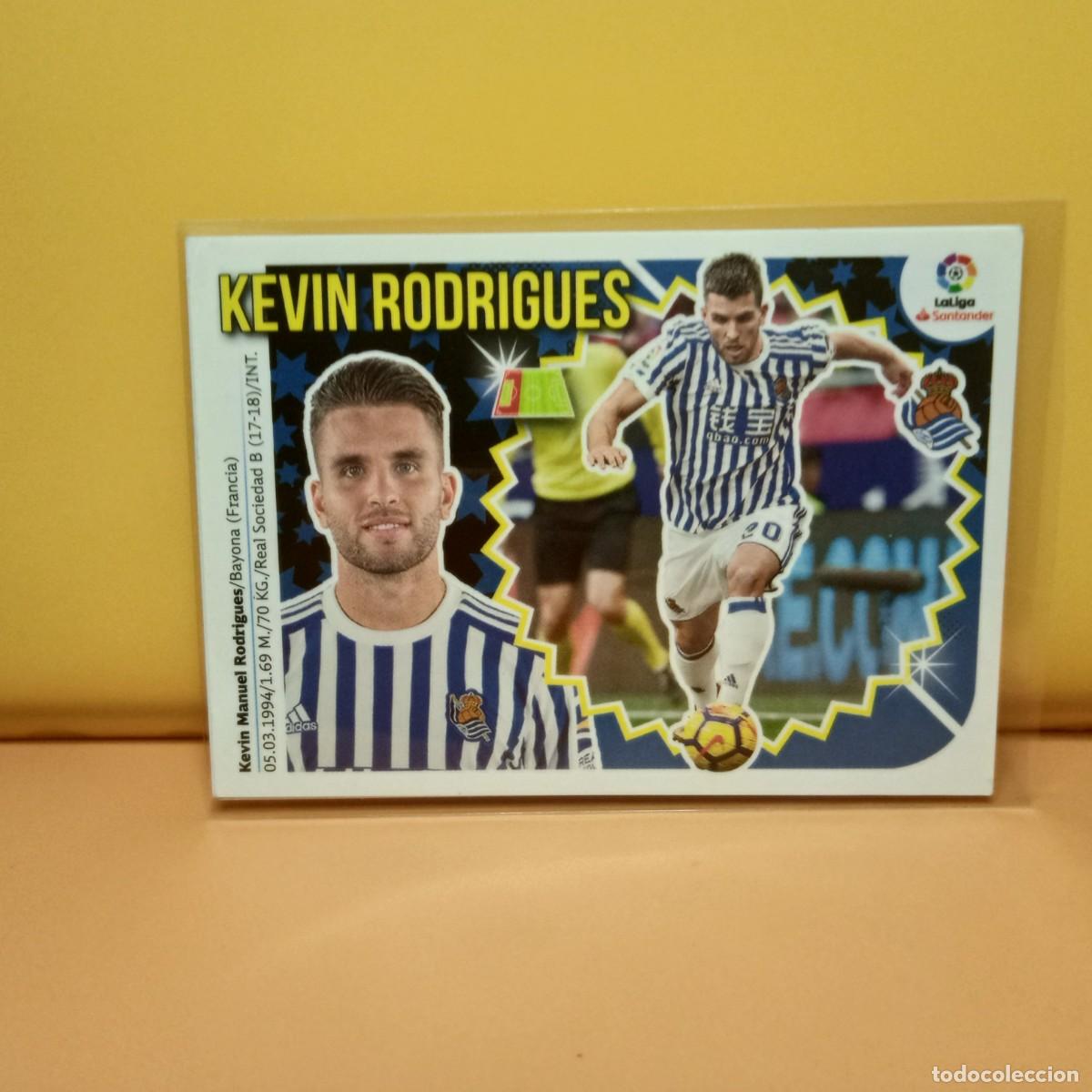 Cromos de f&uacute;tbol: EDICIONES ESTE 2018 2019 18 19 REAL SOCIEDAD KEVIN RODRIGUEZ 7B 7 B