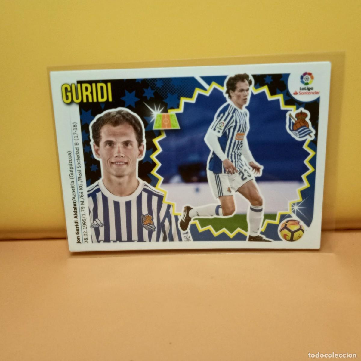 Cromos de f&uacute;tbol: EDICIONES ESTE 2018 2019 18 19 REAL SOCIEDAD GURIDI 9 (2&ordf; EDICI&Oacute;N)