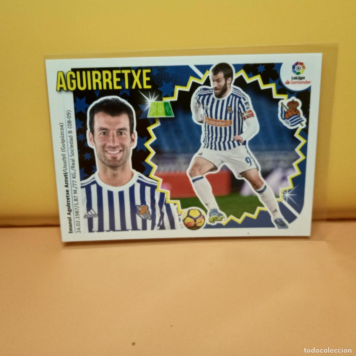 Cromos de f&uacute;tbol: EDICIONES ESTE 2018 2019 18 19 REAL SOCIEDAD AGUIRRETXE 16B 16 B