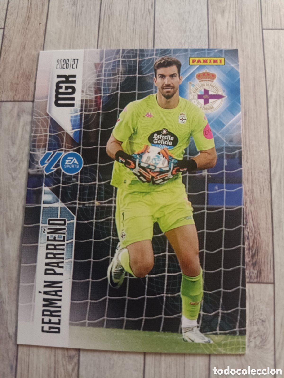 Cromos de f&uacute;tbol: 129 GERMAN PARRE&Ntilde;O DEPORTIVO DE LA CORU&Ntilde;A MEGACRACKS MGK 26 27 PANINI 2026 2027