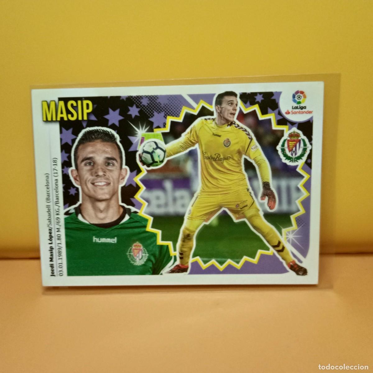 Cromos de f&uacute;tbol: EDICIONES ESTE 2018 2019 18 19 REAL VALLADOLID MASIP 1