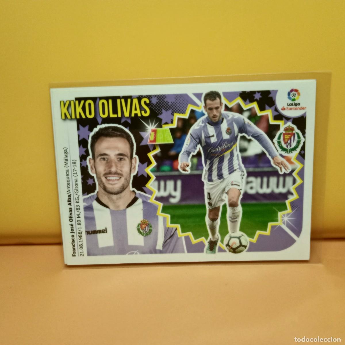 Cromos de f&uacute;tbol: EDICIONES ESTE 2018 2019 18 19 REAL VALLADOLID KIKO OLIVAS 4