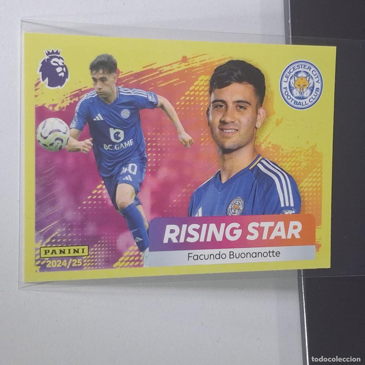 Cromos de f&uacute;tbol: B57 369 FACUNDO BOUNANOTTE RISING STAR LEICESTER CITY STICKER PANINI PREMIER LEAGUE 24 25 2024 2025