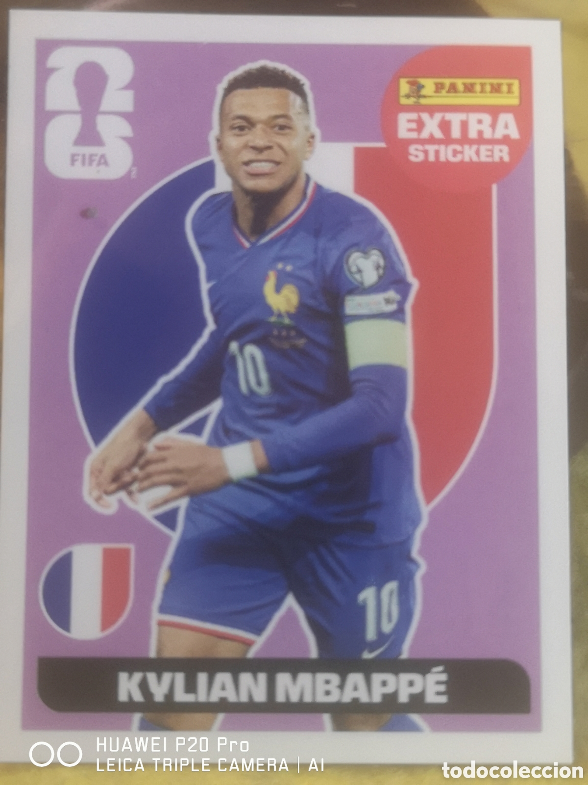 Cromos de f&uacute;tbol: Kylian Mbapp&eacute; Extra Mundial 2026
