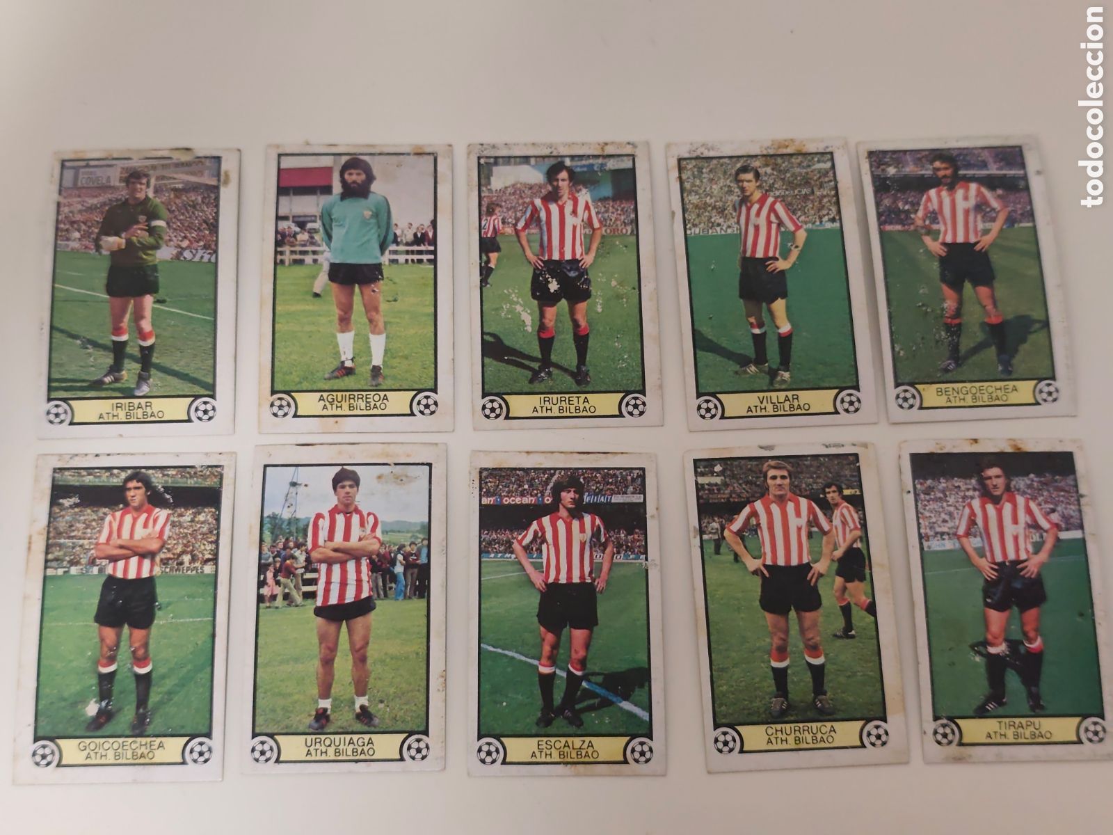 Cromos de f&uacute;tbol: 10 CROMOS ATHLETIC BILBAO EDICIONES ESTE 1979 1980