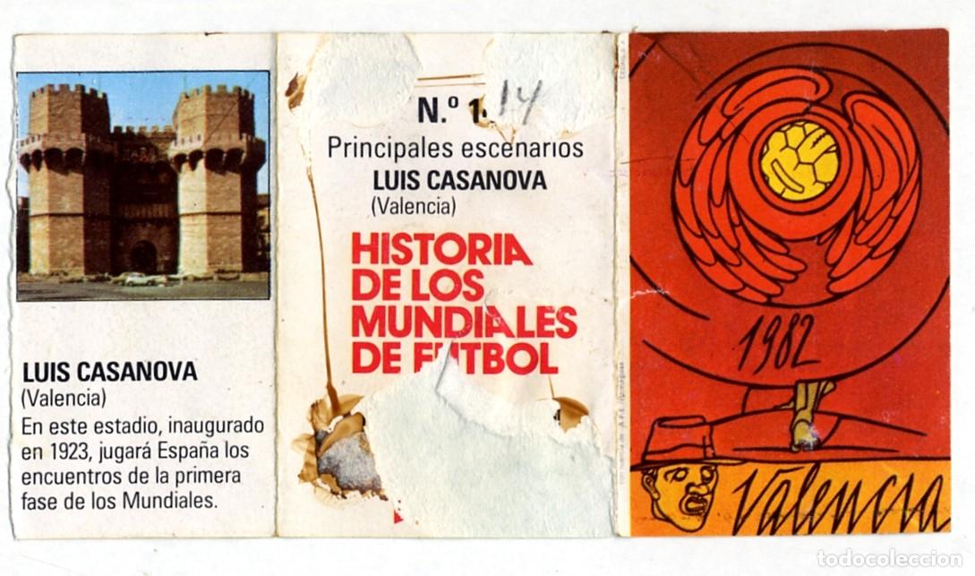 Cromos de f&uacute;tbol: HISTORIA DE LOS MUNDIALES DE FUTBOL - PHOSKITOS / N&ordm; 14 LUIS CASANOVA