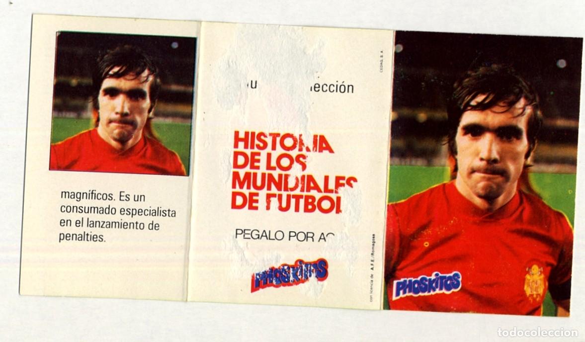 Cromos de f&uacute;tbol: HISTORIA DE LOS MUNDIALES DE FUTBOL - PHOSKITOS / N&ordm; 29 DANI - CON PUNTO DE LLAVERO SIN CORTAR