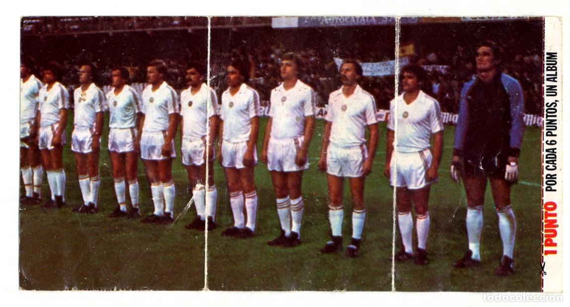 Cromos de f&uacute;tbol: HISTORIA DE LOS MUNDIALES DE FUTBOL - PHOSKITOS / N&ordm; 40 HUNGR&Iacute;A - CON PUNTO DE ALBUM SIN CORTAR
