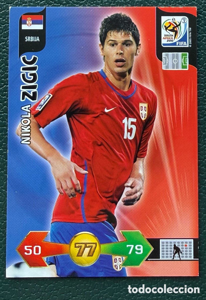 Cromos de Futebol: NIKOLA ZIGIC SERBIA FICHAS ALBUM ADRENALYN XL MUNDIAL SOUTH AFRICA 2010