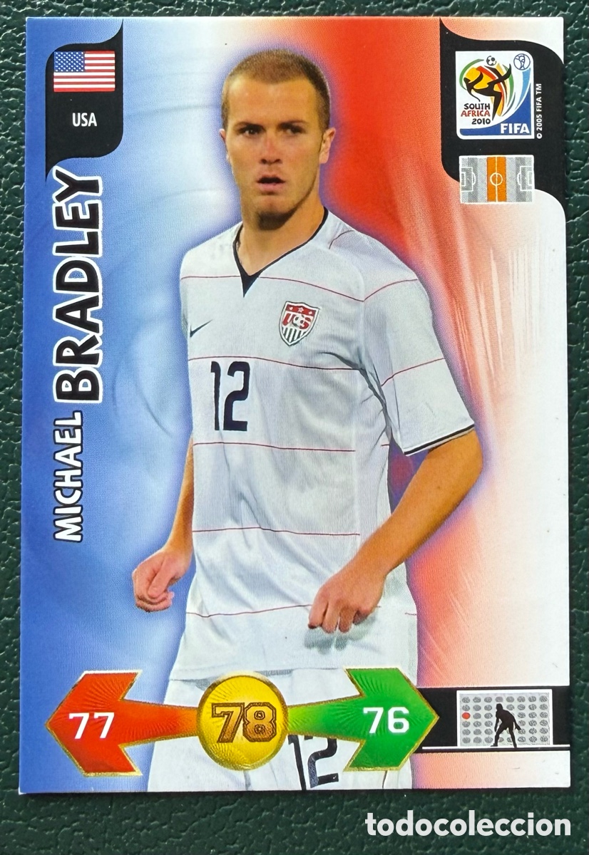 Football Stickers: MICHAEL BRADLEY ESTADOS UNIDOS FICHAS ALBUM ADRENALYN XL MUNDIAL SOUTH AFRICA 2010