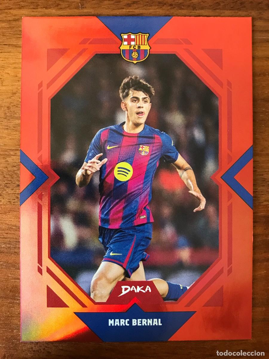 Cromos de f&uacute;tbol: MARC BERNAL - FC BARCELONA BAR&Ccedil;A - NUMERADA RED /49 - DAKA HOLOCENE 2025