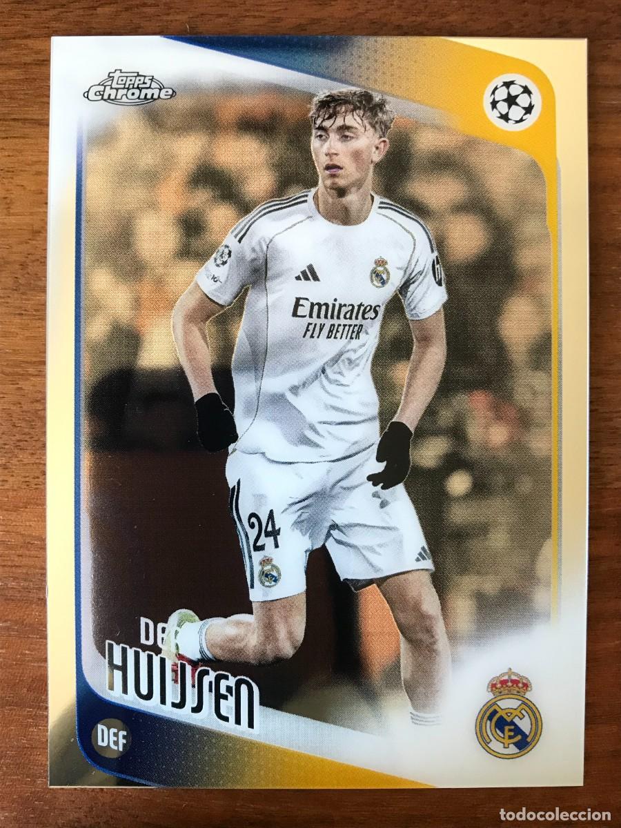 Cromos de f&uacute;tbol: DEAN HUIJSEN - REAL MADRID - TOPPS CHROME UEFA CHAMPIONS 2025 2026 25 26
