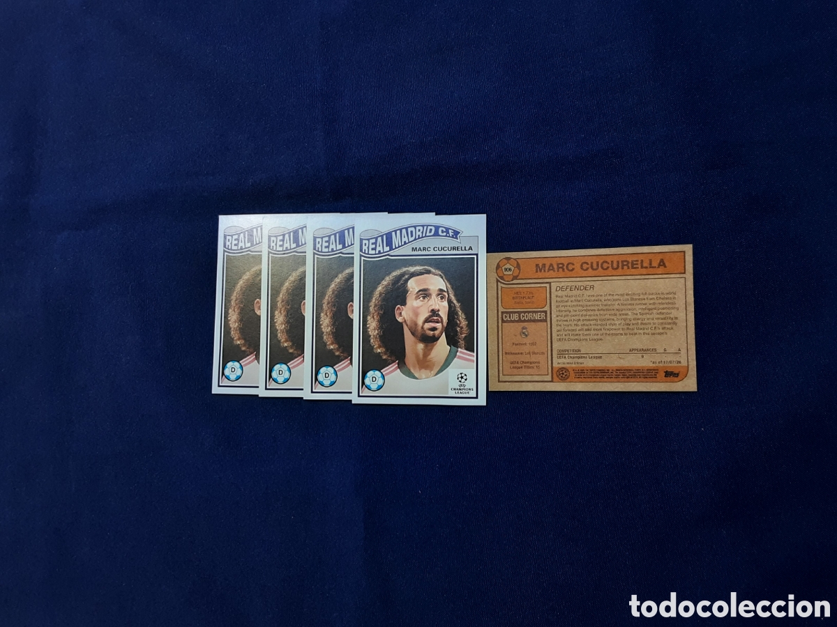 Cromos de f&uacute;tbol: Marc Cucurella Real Madrid CF.