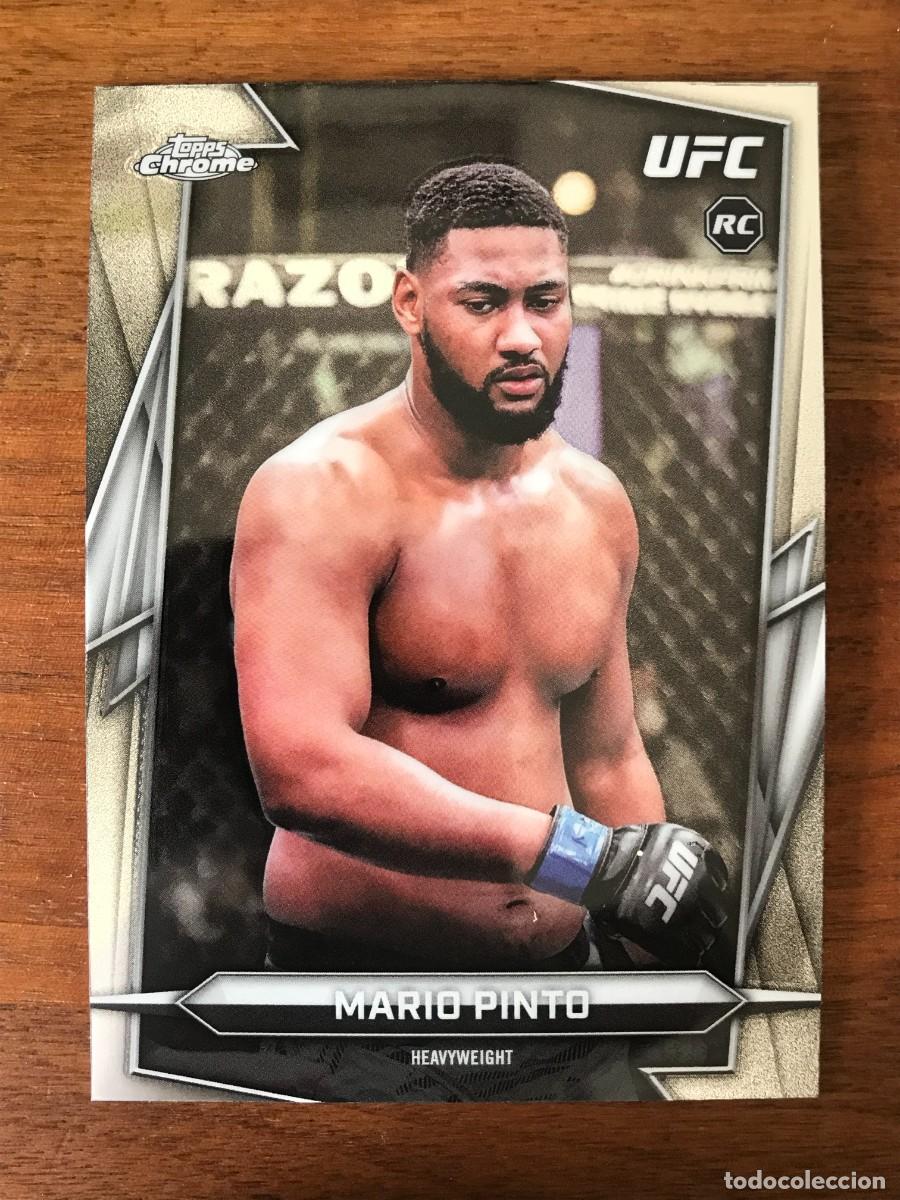 Football Stickers: MARIO PINTO - HEAVYWEIGHT - ROOKIE CARD - TOPPS CHROME UFC 2026 26