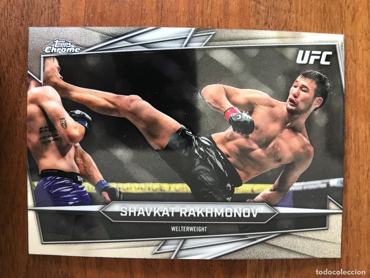 Football Stickers: SHAVKAT RAKHMONOV - WELTERWEIGHT - TOPPS CHROME UFC 2026 26