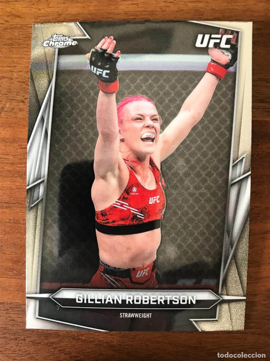 Football Stickers: GILLIAN ROBERTSON - STRAWWEIGHT - TOPPS CHROME UFC 2026 26