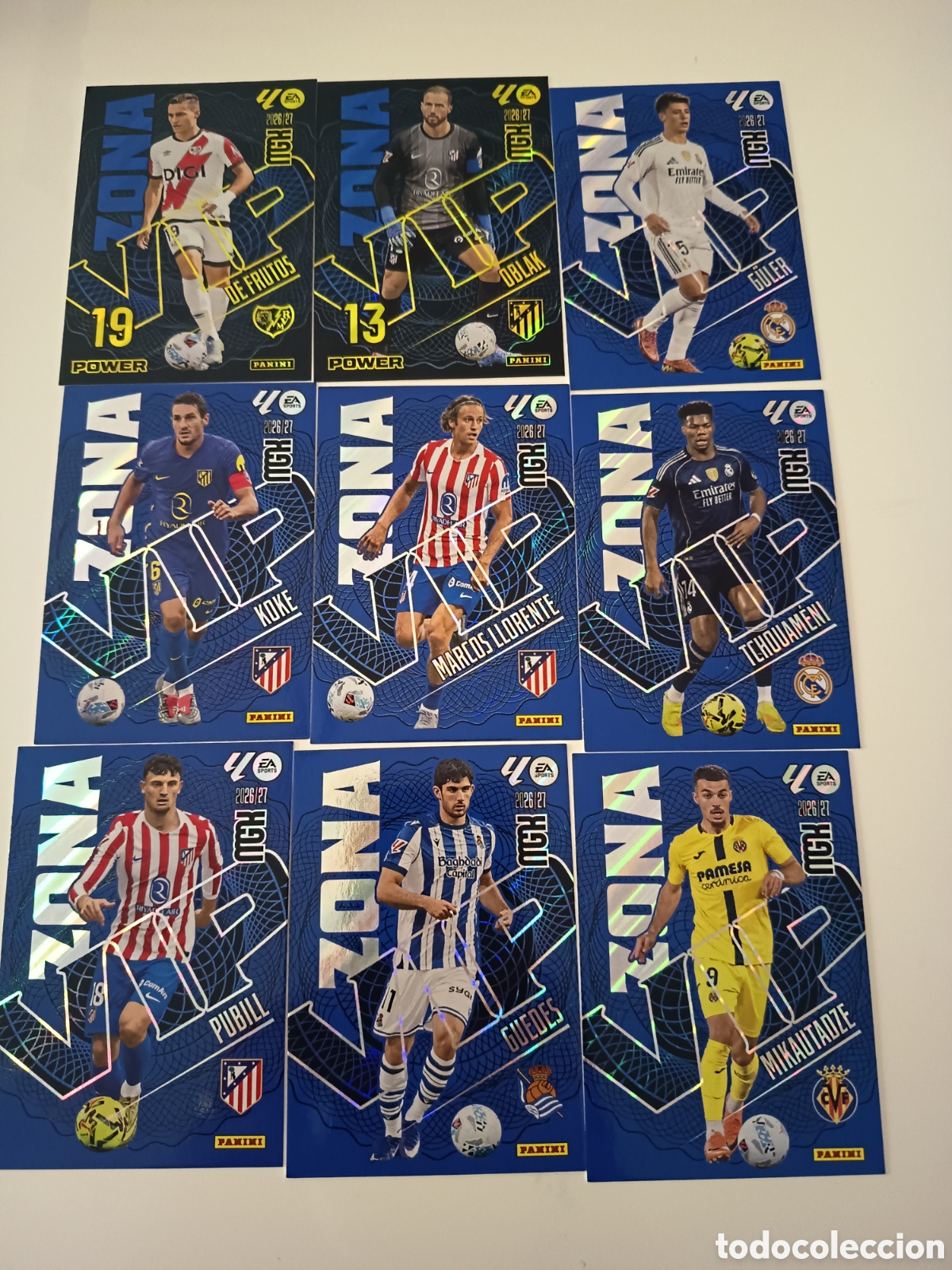 Cromos de f&uacute;tbol: Lote VIP y VIP power megacracks 2026-2027