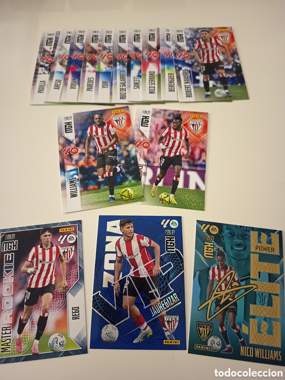 Cromos de f&uacute;tbol: Lote Athletic de Bilbao megacracks 2026-2027