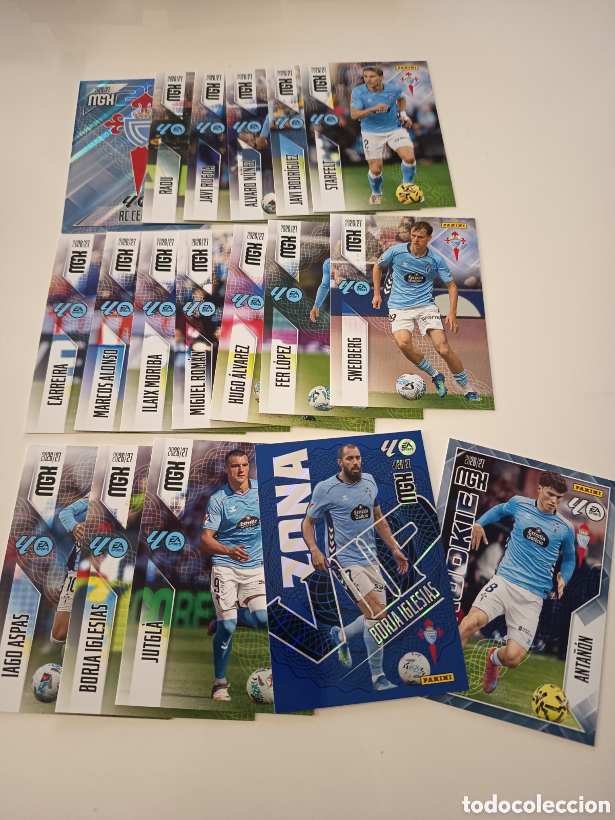 Cromos de f&uacute;tbol: Lote del celta de vigo megacracks 2026-2027
