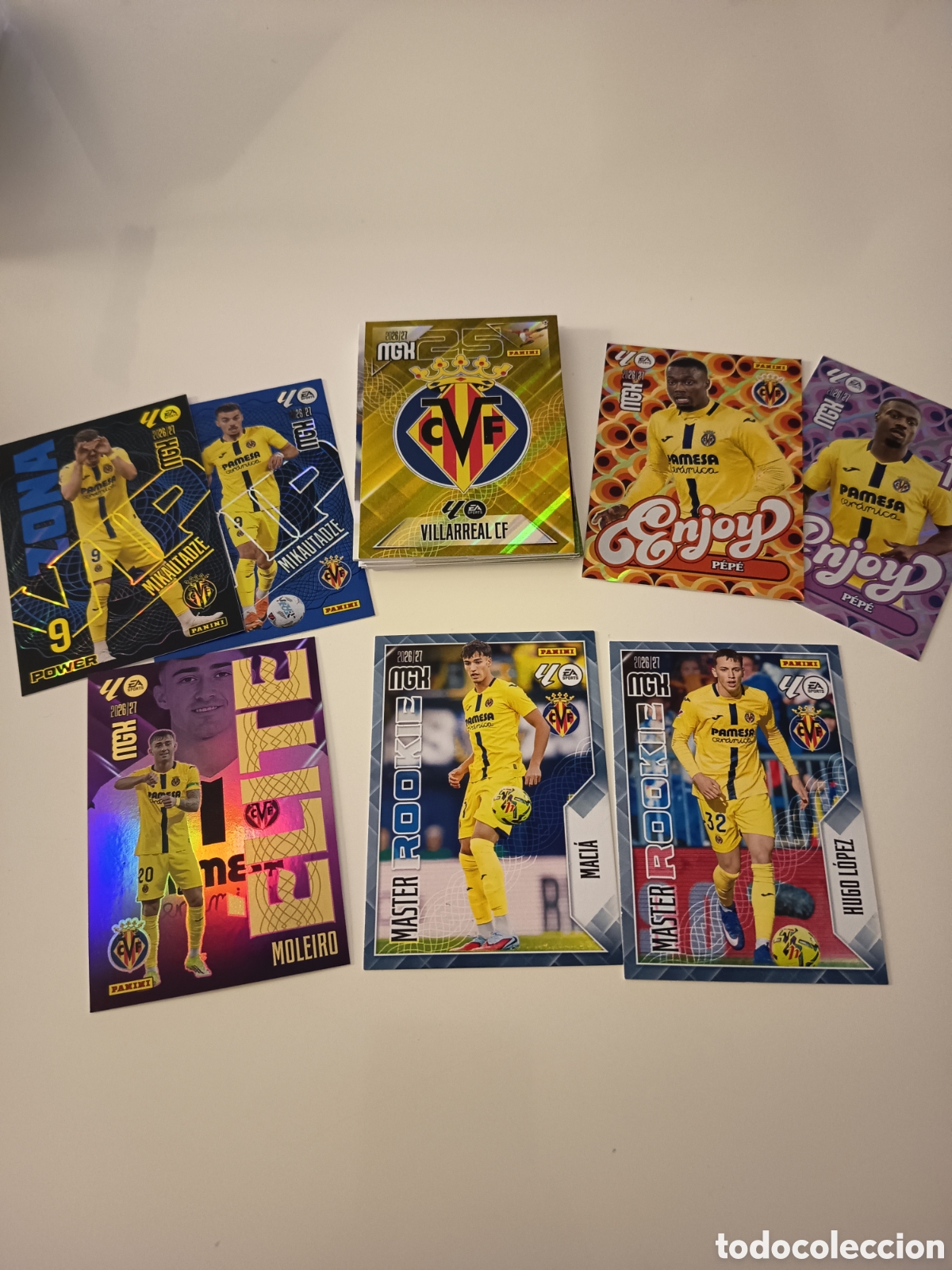 Cromos de f&uacute;tbol: Lote del Villarreal megacracks 2026-2027