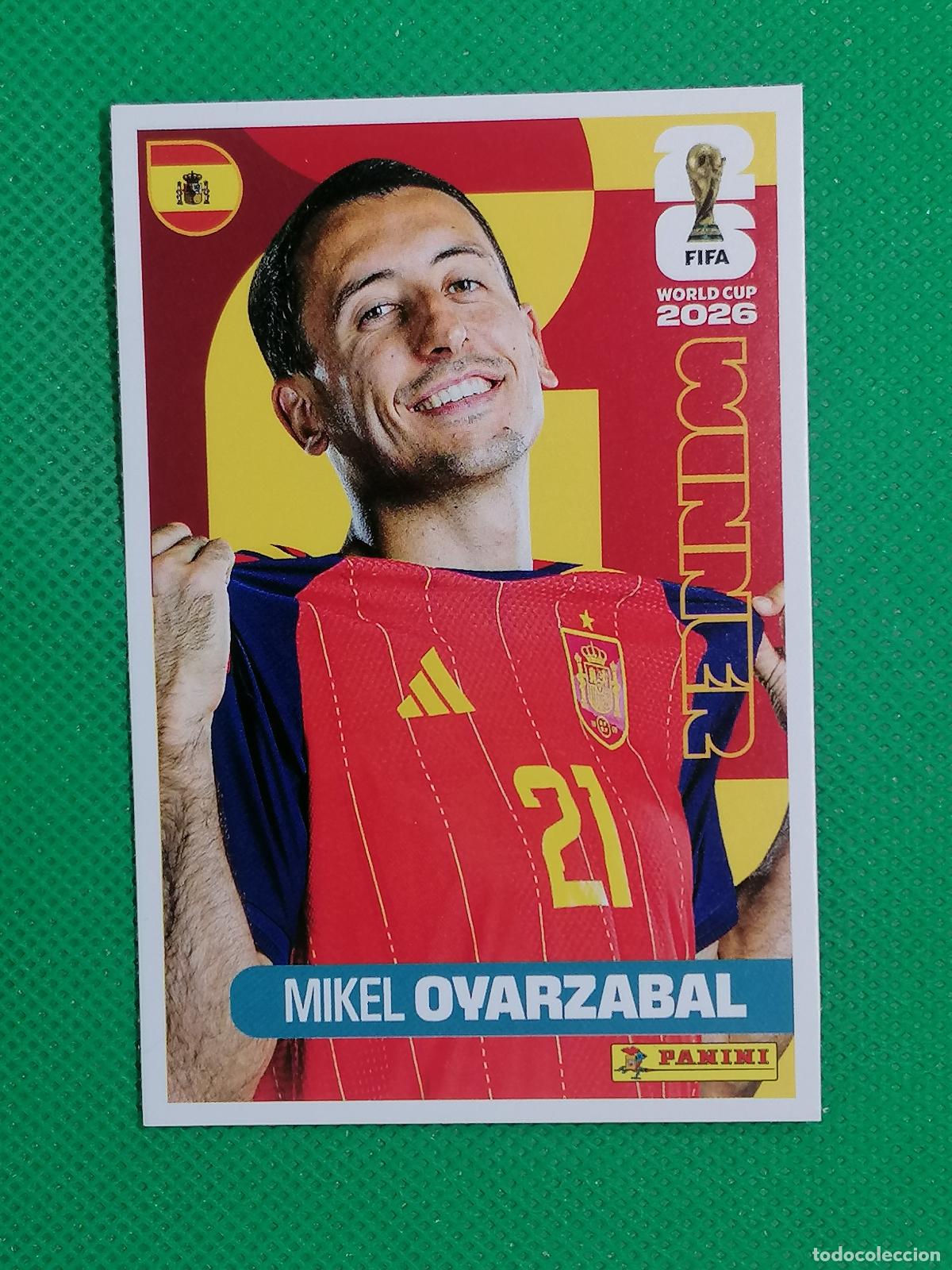 Cartes &agrave; collectionner de Football: 22 MIKEL OYARZABAL ESPA&Ntilde;A WINNER POSTER ⚽ PANINI FIFA MUNDIAL WORLD CUP 26 2026 STICKER ⚽