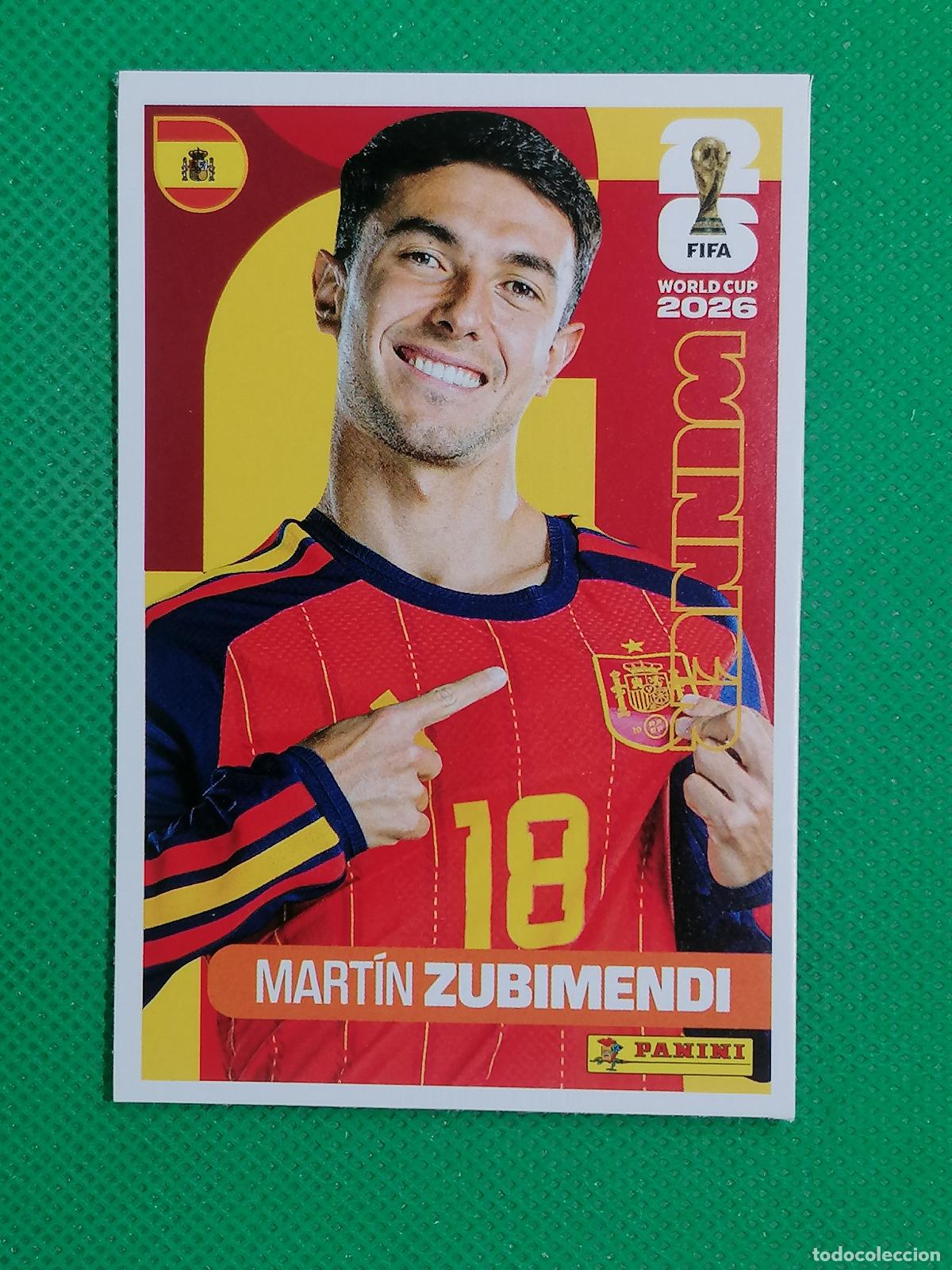 Cromos de f&uacute;tbol: 19 MARTIN ZUBIMENDI ESPA&Ntilde;A WINNER POSTER ⚽ PANINI FIFA MUNDIAL WORLD CUP 26 2026 STICKER ⚽