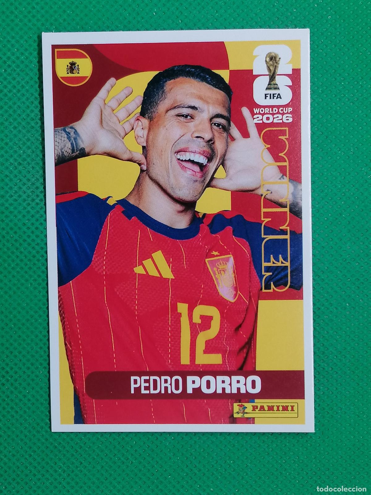 Cromos de f&uacute;tbol: 13 PEDRO PORRO ESPA&Ntilde;A WINNER POSTER ⚽ PANINI FIFA MUNDIAL WORLD CUP 26 2026 STICKER ⚽