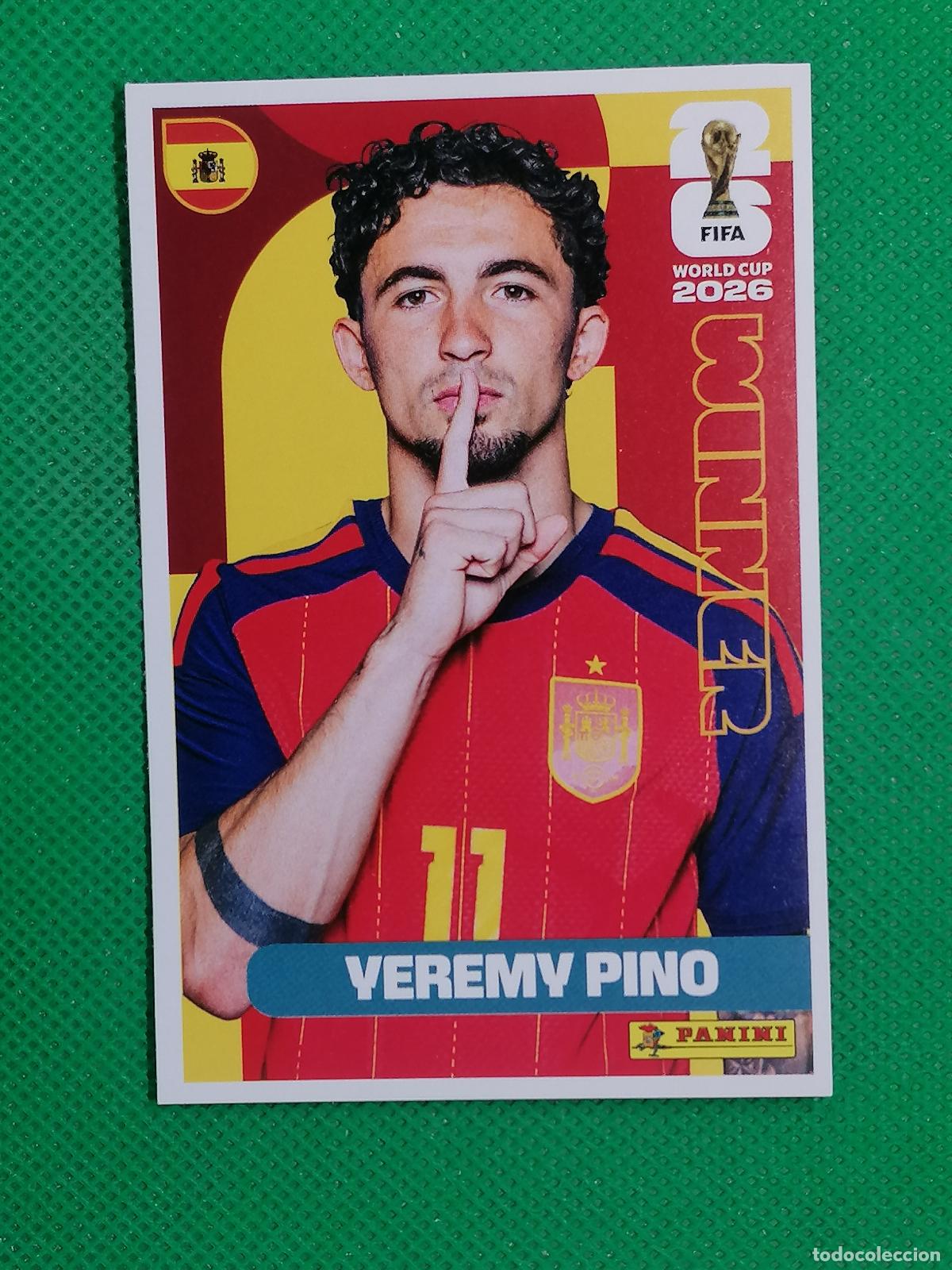 Cromos de f&uacute;tbol: 12 YEREMY PINO ESPA&Ntilde;A WINNER POSTER ⚽ PANINI FIFA MUNDIAL WORLD CUP 26 2026 STICKER ⚽