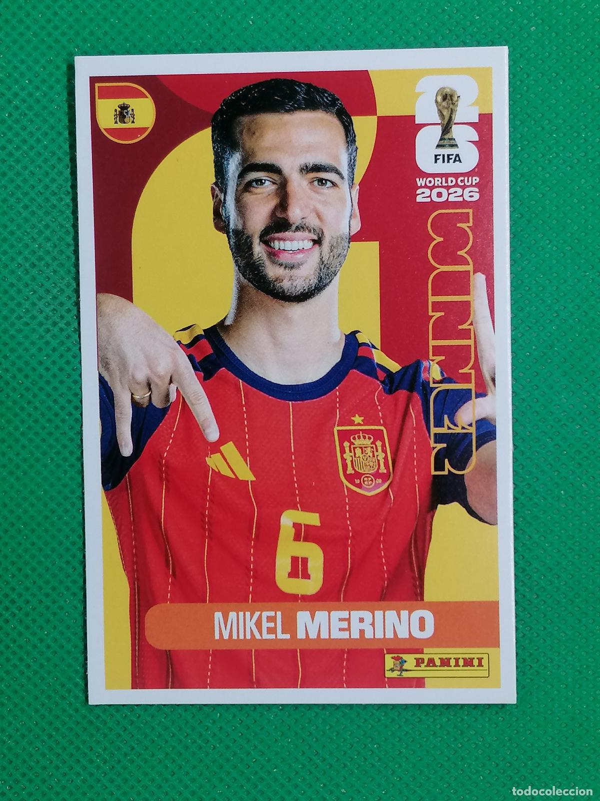 Cromos de f&uacute;tbol: 7 MIKEL MERINO ESPA&Ntilde;A WINNER POSTER ⚽ PANINI FIFA MUNDIAL WORLD CUP 26 2026 STICKER ⚽