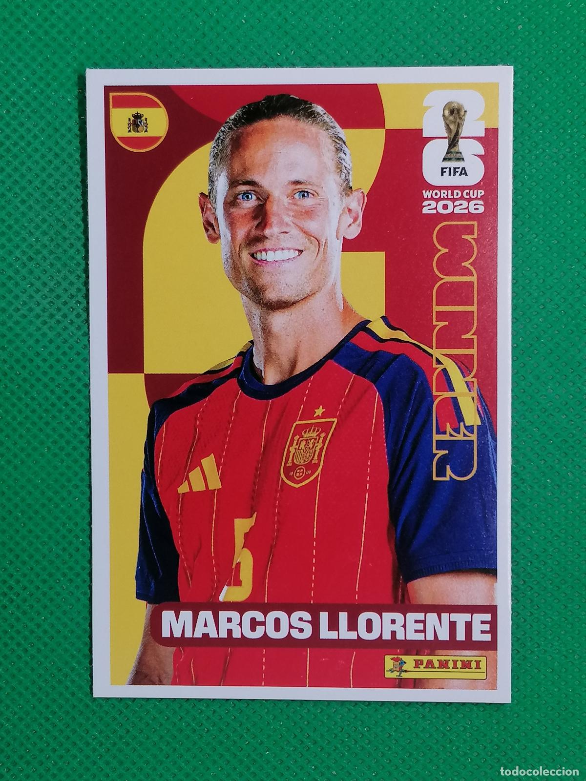Cromos de f&uacute;tbol: 6 MARCOS LLORENTE ESPA&Ntilde;A WINNER POSTER ⚽ PANINI FIFA MUNDIAL WORLD CUP 26 2026 STICKER ⚽