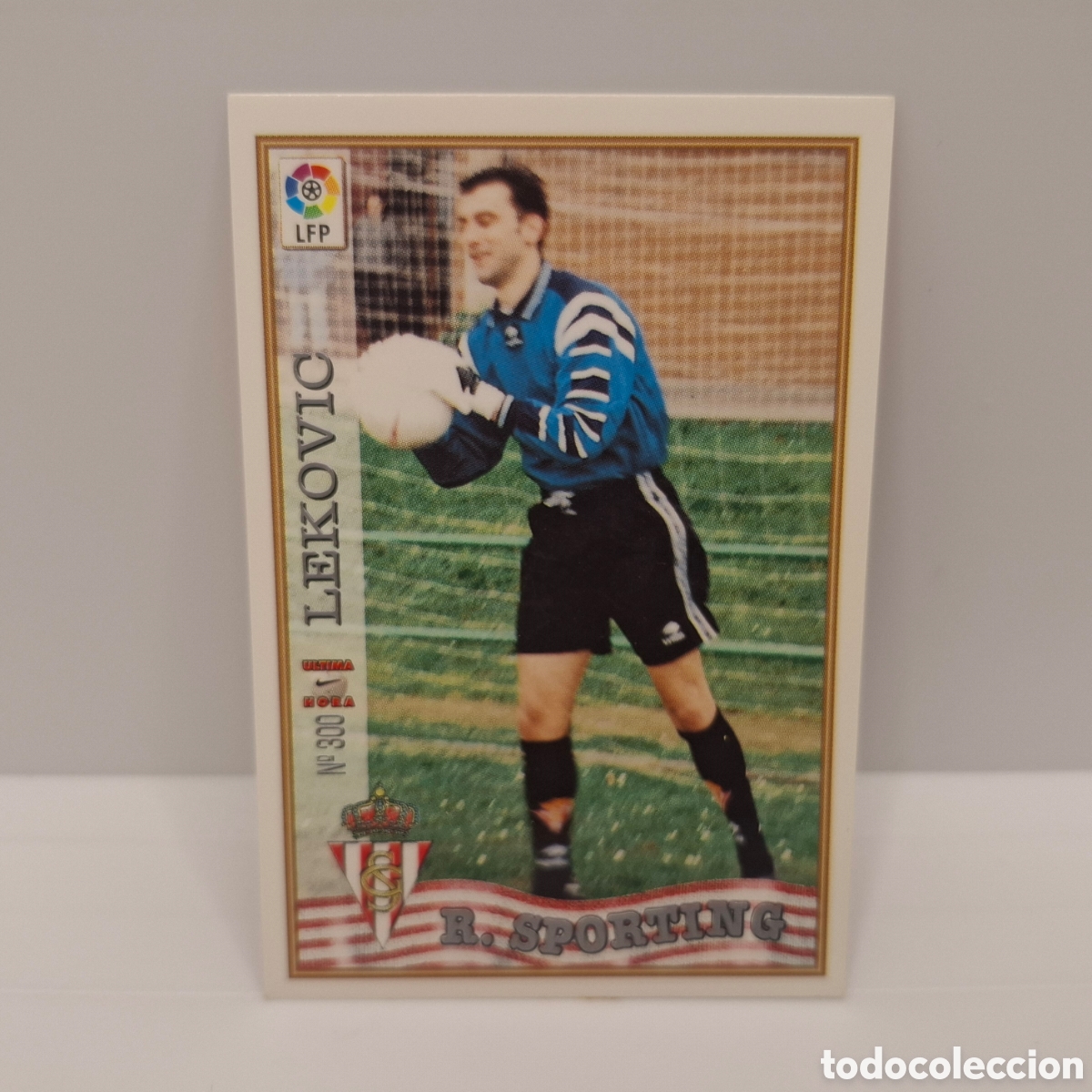 Cromos de f&uacute;tbol: R. Sporting - N&ordm; 300 Lekovic, &Uacute;ltima hora - Mundicromo Liga 1998-1999, 98-99