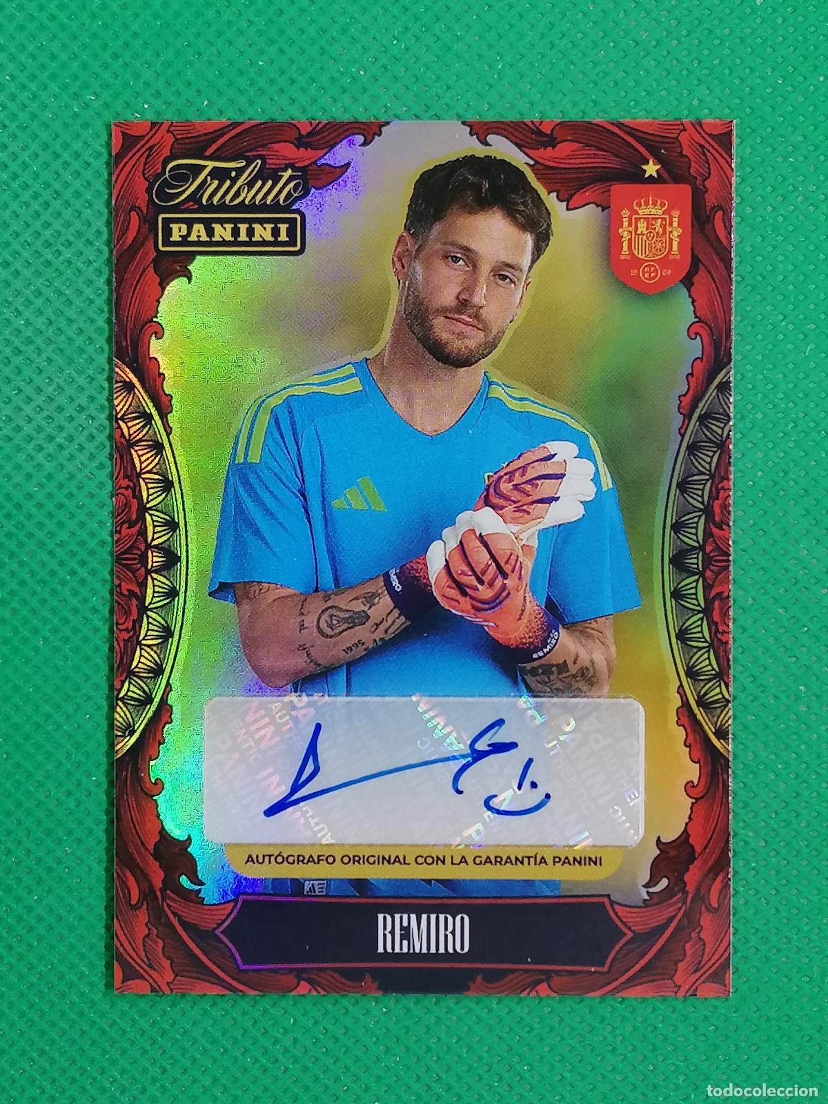 Cromos de f&uacute;tbol: REMIRO AUTO AUTOGRAFO ORIGINAL FIRMA ⚽PANINI TRIBUTO SELECCION ESPA&Ntilde;OLA ESPA&Ntilde;A CARD 26 2026⚽