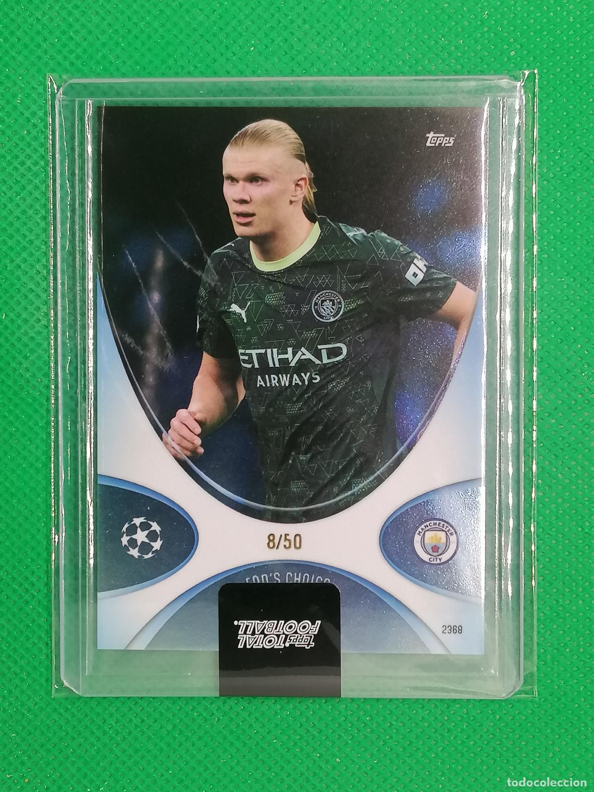 Cromos de f&uacute;tbol: ERLING HAALAND MANCHESTER CITY FAN&acute;S CHOICE /50 ⚽ TTF TOPPS TOTAL FOOTBALL 25 26 2025 2026 ⚽