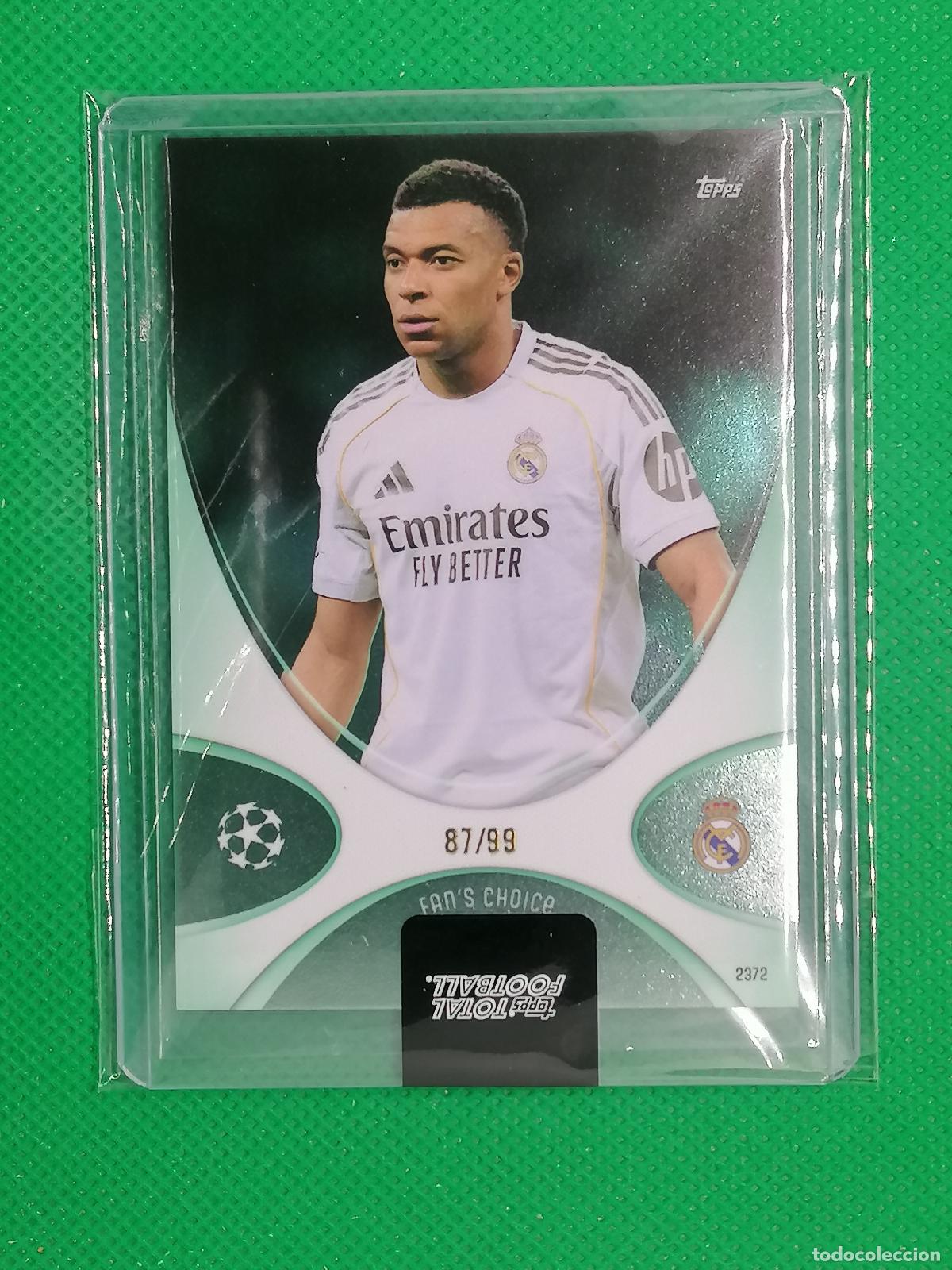 Cromos de f&uacute;tbol: KYLIAN MBAPPE REAL MADRID FAN&acute;S CHOICE /99 ⚽ TTF TOPPS TOTAL FOOTBALL 25 26 2025 2026 ⚽